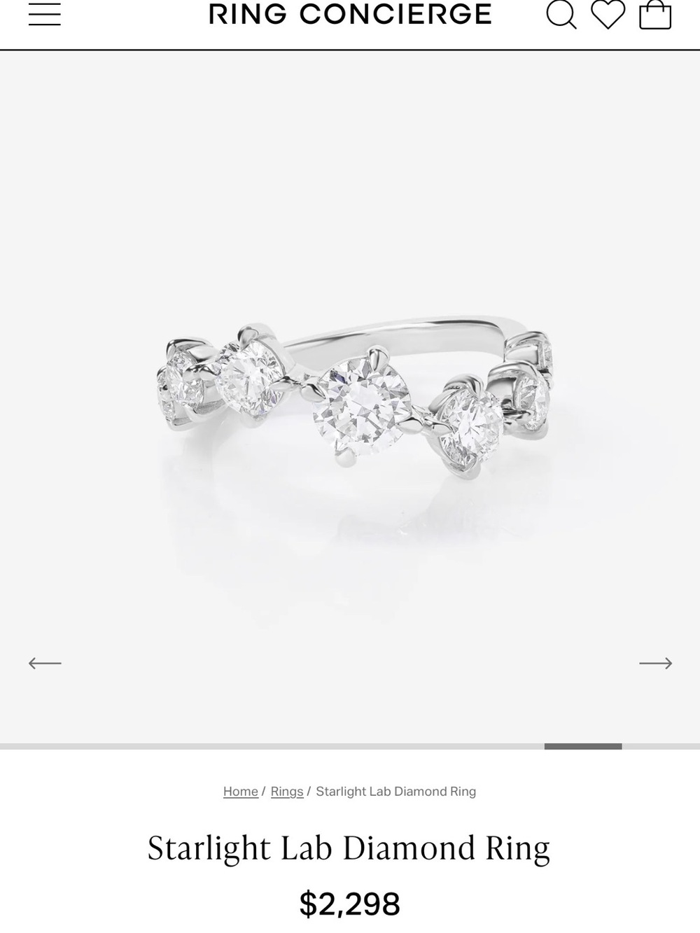 Ring Concierge lab diamond ring